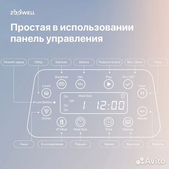 Автоматическая кормушка ZooWell SMART Robot 3,5л