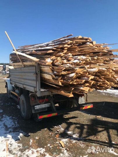 Доставка дровяной срезки. Горбыль