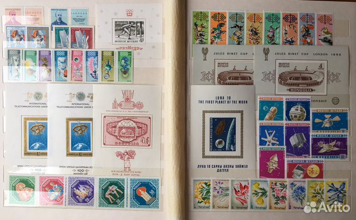 Марки Монголии 1958-1983 в альбоме (чистые), ч. 2