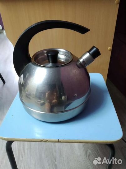Чайник со свистком СССР, нержавейка