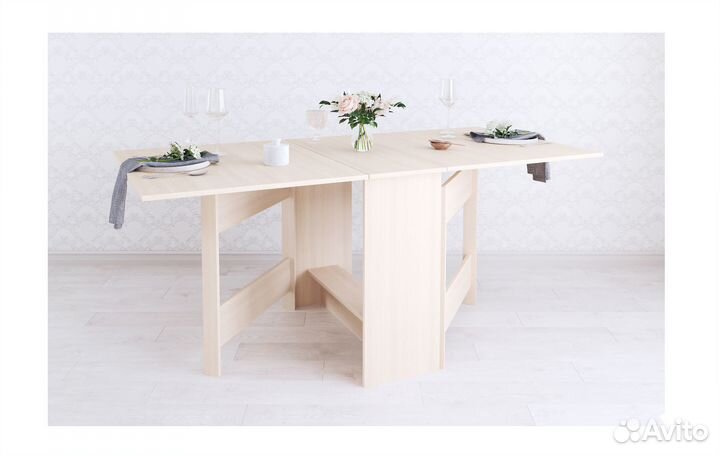 Стол-книжка дуб молочный