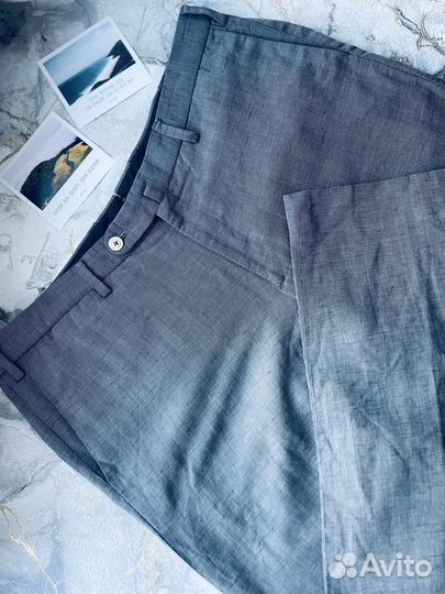 Льняные брюки massimo dutti