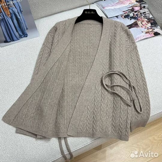 Кардиган Brunello Cucinelli коричневый