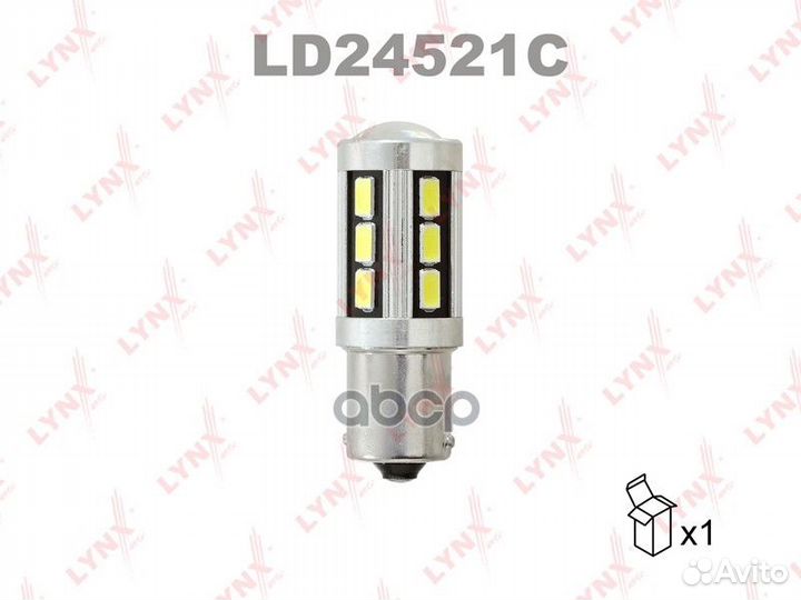 Лампа светодиодная LED P21W S25 24V BA15s SMDx18