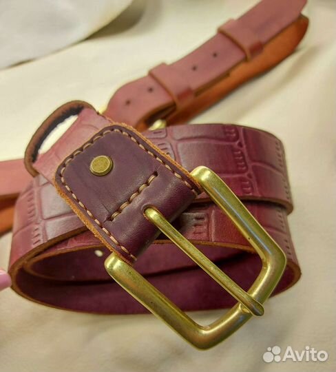 Мужской ремень из натуральной кожи