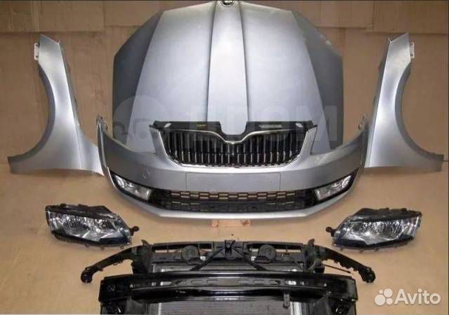 Передняя часть морда Skoda Oktavia А7