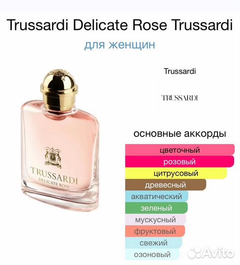 Trussardi Delicate Rose 100мл