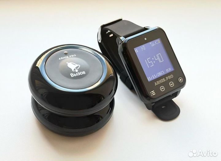 Кнопка вызова персонала и часы официанта Элит