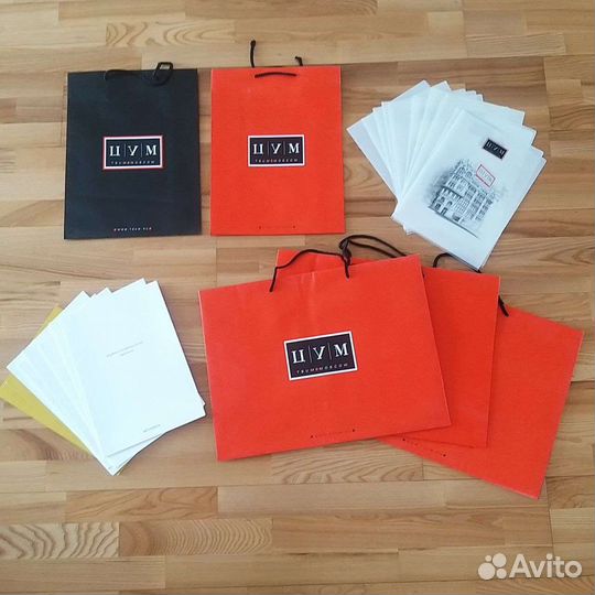 Брендовые пакеты цум, коробка папки для документов