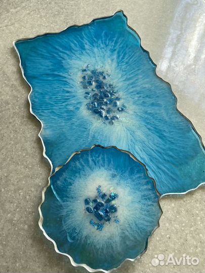 Тарелка из эпоксидной смолы