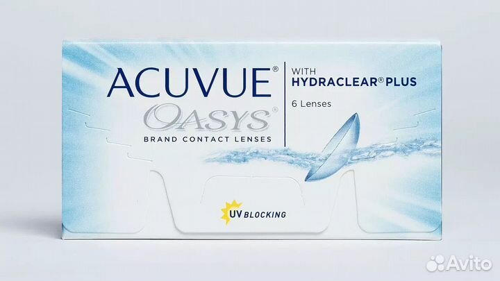 Линзы acuvue oasys -5.5, -4.75