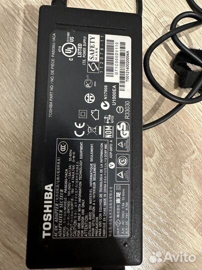 Зарядное устройство для ноутбука toshiba