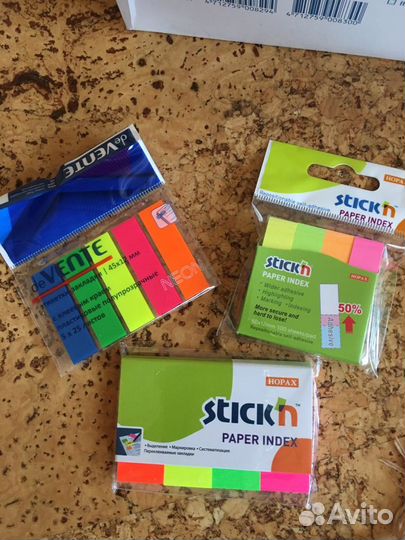 Закладка бумажная цветная