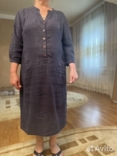 Платье из льна