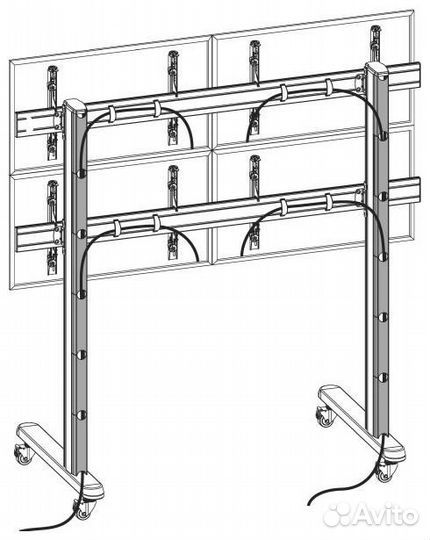 Стойка Wize Pro VWM3X2-55