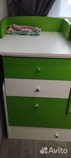 Детская кроватка трансформер с комодом