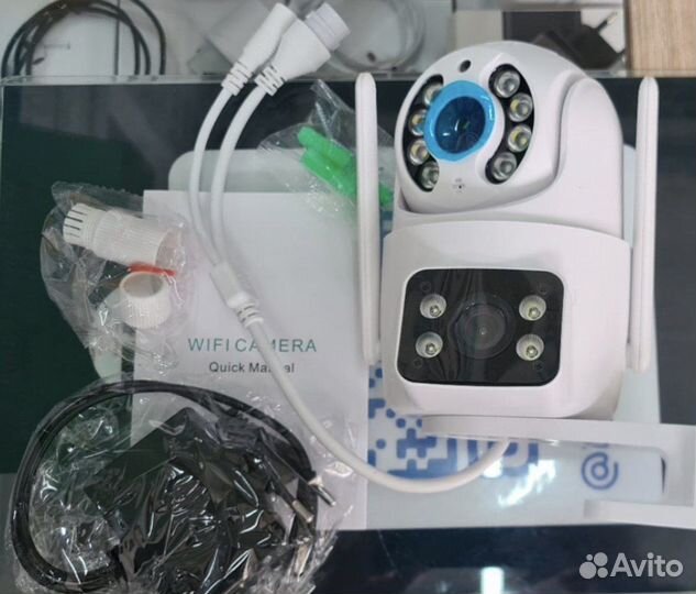 Видеокамера wifi уличная двойная