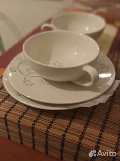 Чашка с блюдцем IKEA