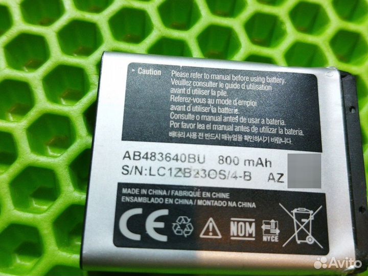 Аккумулятор Samsung AB483640BU, оригинал