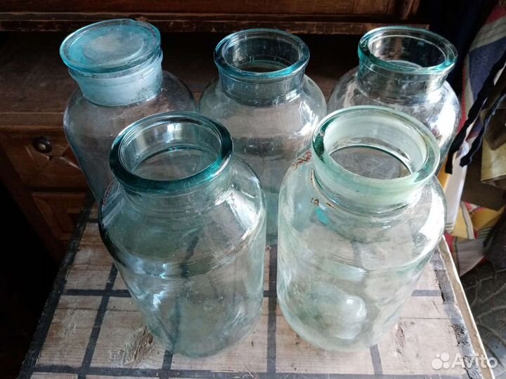 Банка стеклянная 4 литра под завязку