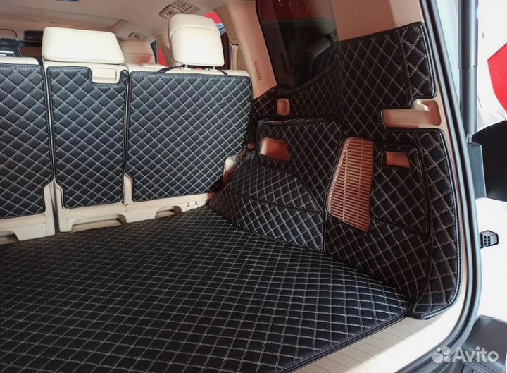 3Д коврики в багажник toyota land cruiser 300