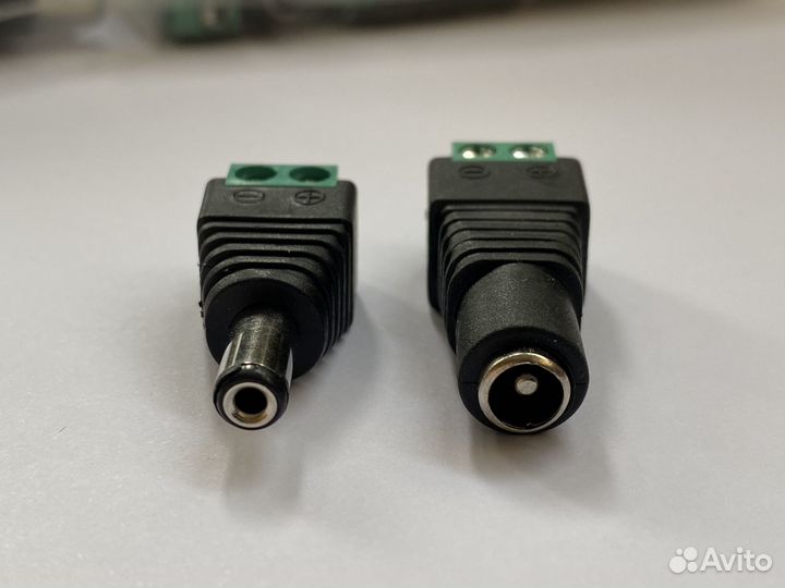 Разъемы питания 5,5х2,1 с клеммной колодкой