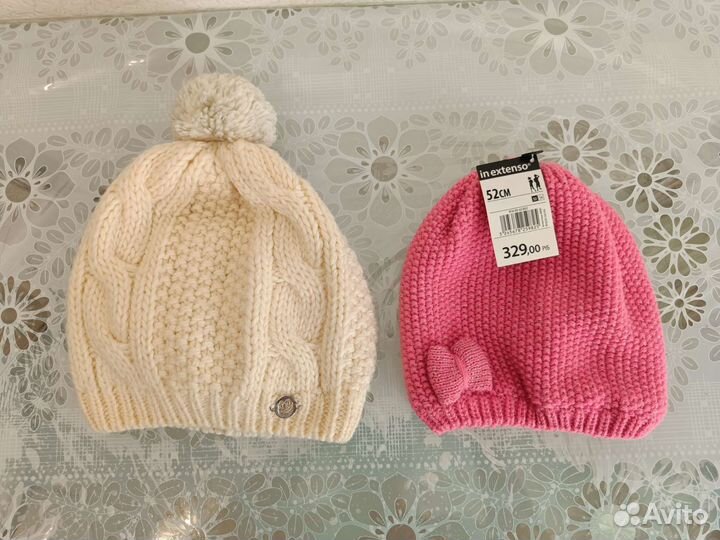 Шапка новая 50-52 варежки 15