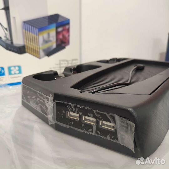 Док станция для Dualsense с охлаждением для PS5
