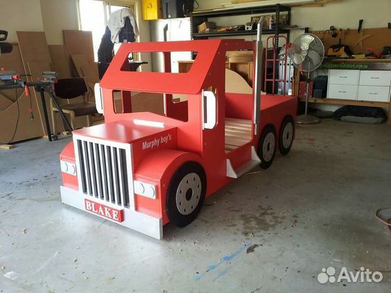 Детские кроватки трактор, автобус, грузовик