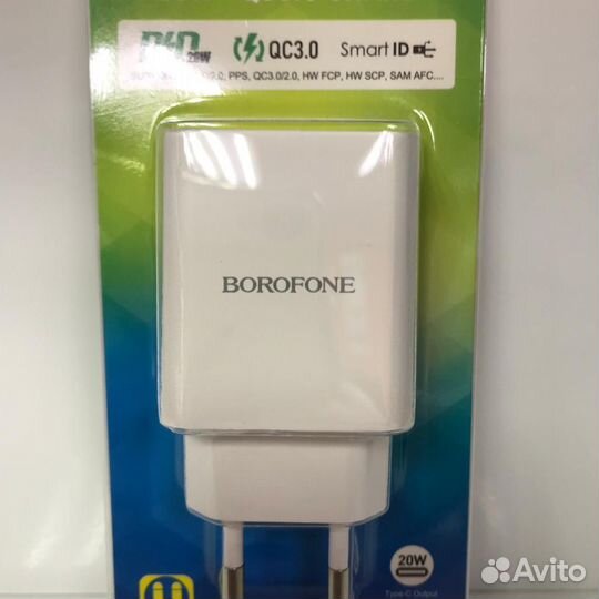 Сетевой блок borofone BA69A (PD20W,QC3.0,1USB,1Typ
