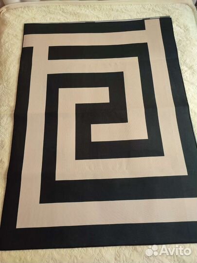 Ковер новый Чëрно-бежевый 120/160
