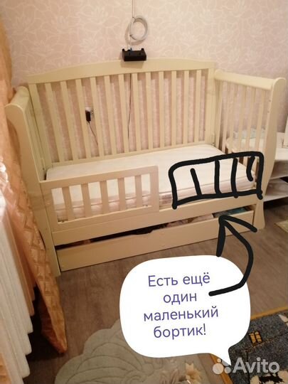 Детская кроватка трансформер с рождения до 6 лет