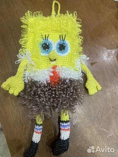 Мочалка детская губка боб