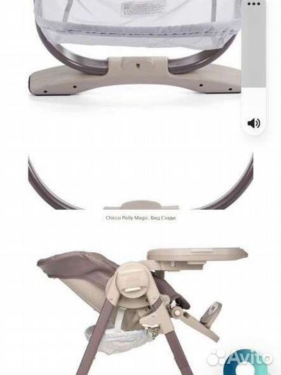 Стульчик для кормления chicco polly magic