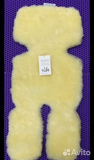 Меховая накидка на детское автокресло