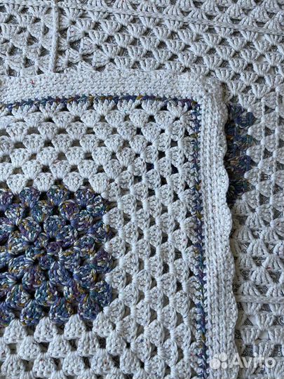 Плед покрывало вязаное
