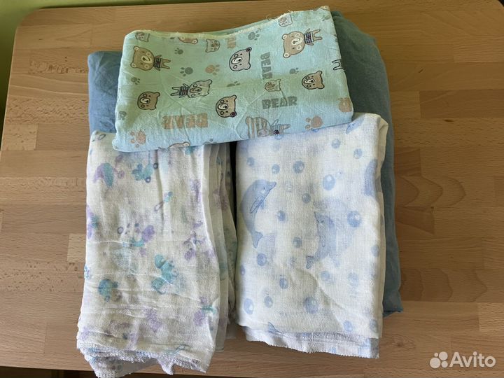 В доставке Наматрасник, плед, простынки