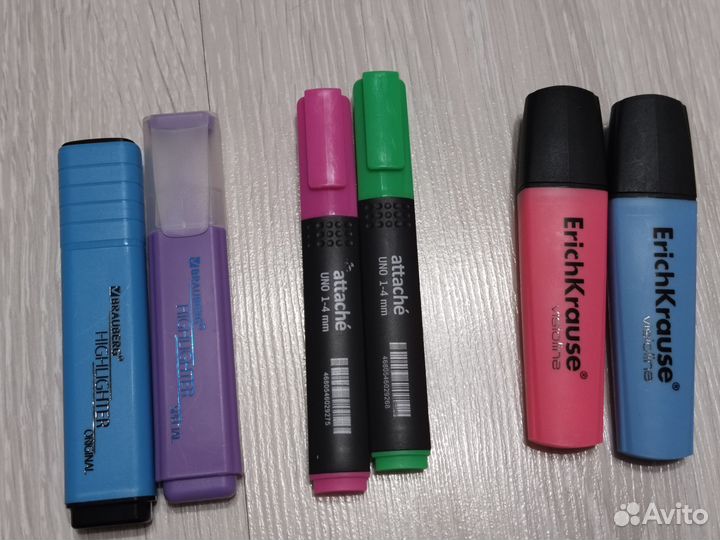 Маркеры, текстовыделители