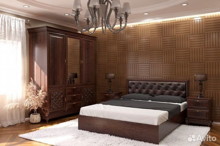 Спальня Ванесса орех пекан модульная