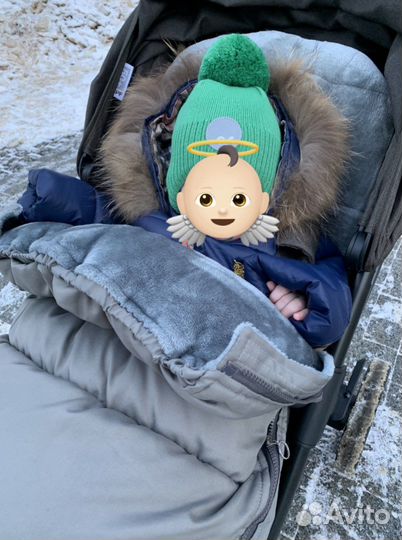 Зимний конверт в коляску elodie details