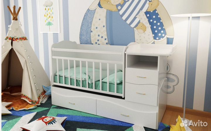 Детская кроватка трансформер Valle Allegra