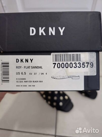 Мюли Dkny roy flat sandal новые 37eu