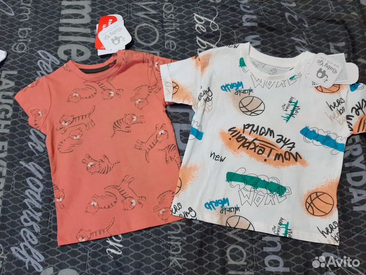 Футболки новые Baby Go, р.80