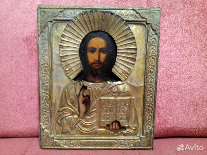 Икона Господь Вседержитель 19 век