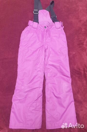 Брюки утепленные для девочек Glissade.128+6