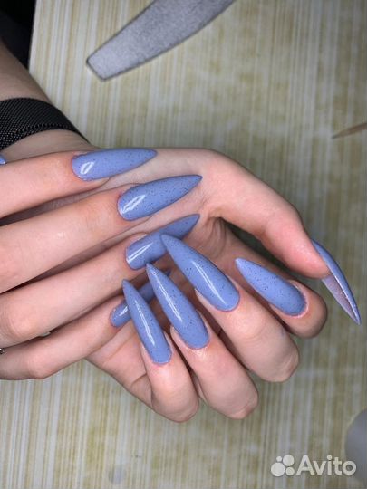 Маникюр наращивание модель