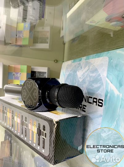 Микрофон с Динамиком ис-63 Портативный Глянц