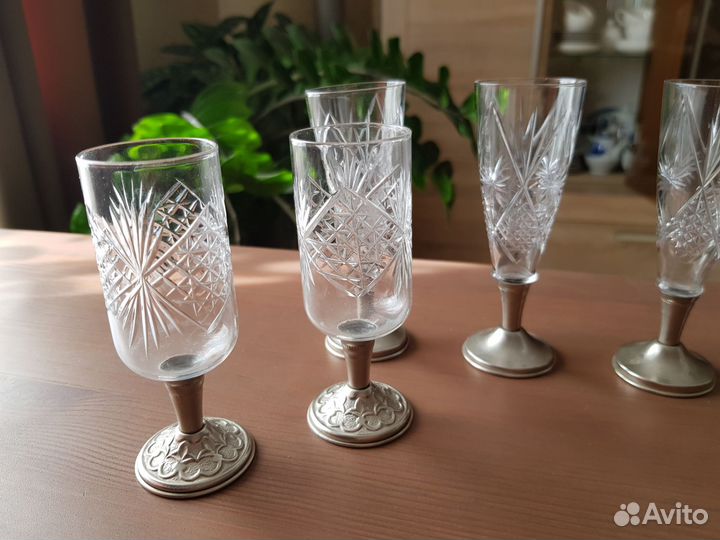 Рюмка хрусталь СССР на ножке