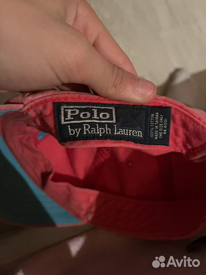 Кепка polo ralph lauren розовая