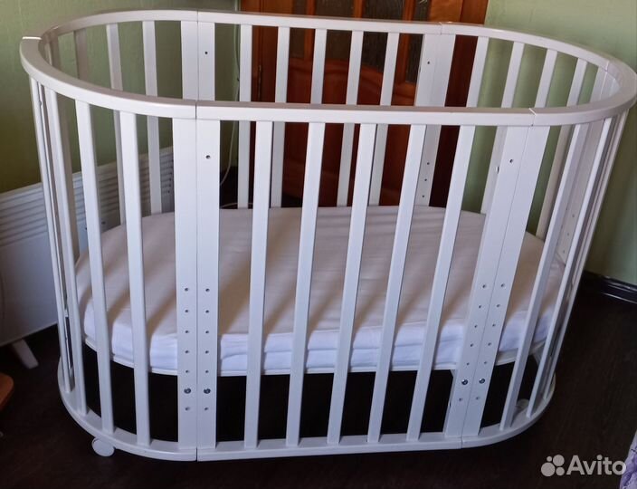 Детская кроватка-трансформер круглая